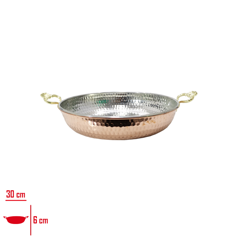 BAKIR SAHAN 22 CM CIFT KULPLU EKO