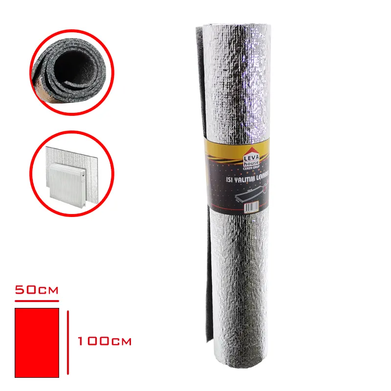 KALORIFER PETEK ARKASI ISI YALITIM LEVHASI 50*100 CM 5 MM LV-3221