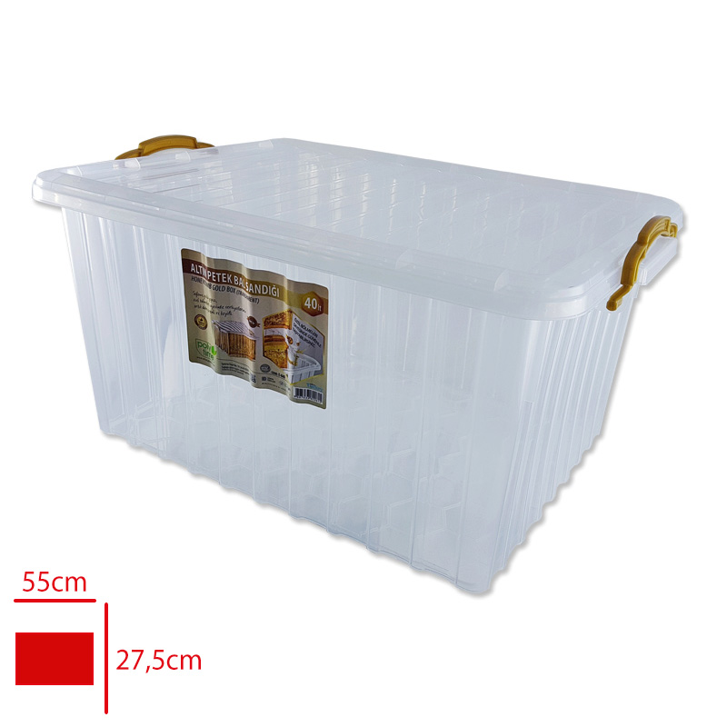 ERKOC HART BOX SEFFAF PETEK BAL 40 LT E-640
