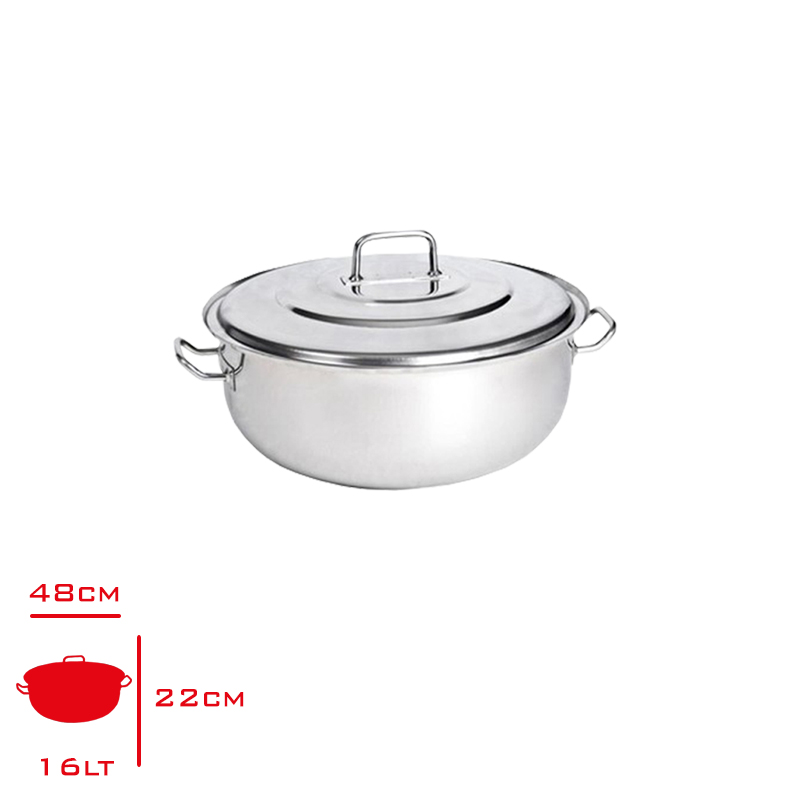 KAPP HELVANE TENCERE KAPAKLI 16 LT 36*15 30013615