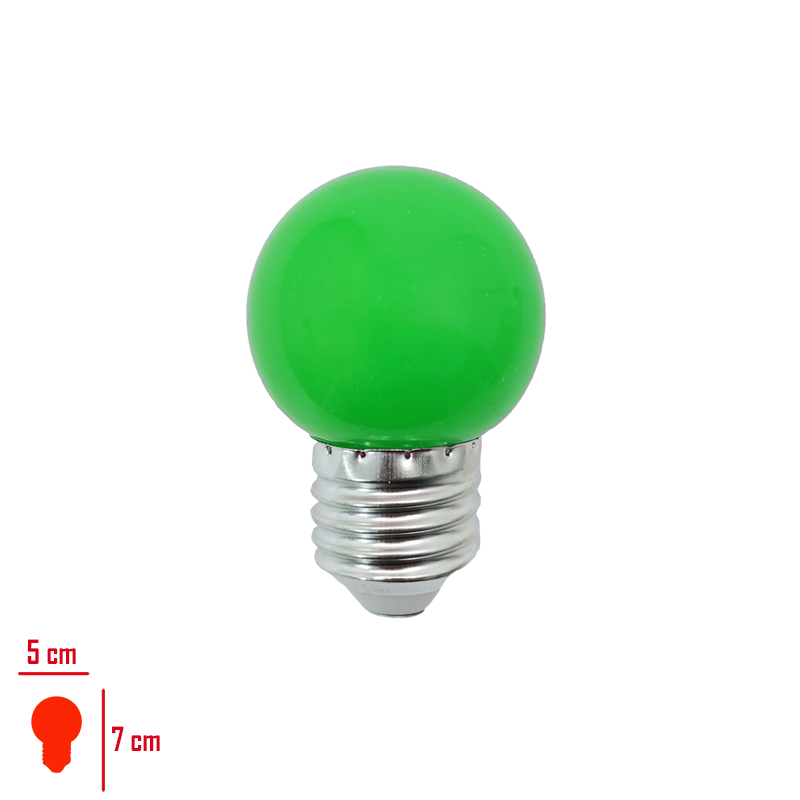 AMPUL LED MINI 1W YESIL ISIK E27