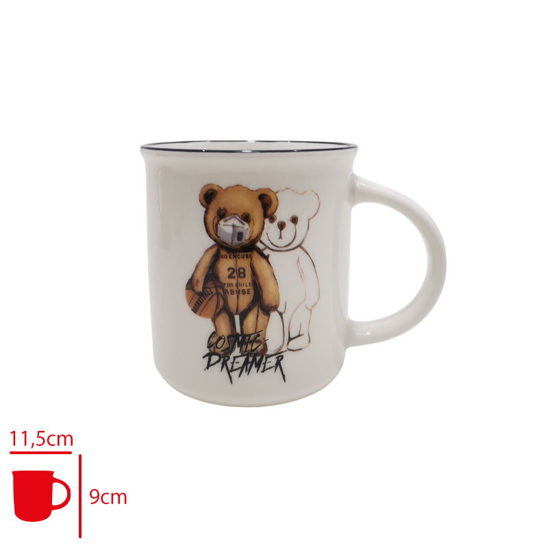 PORSELEN KUPA BARDAK BEAR 300 ML LV-41019
