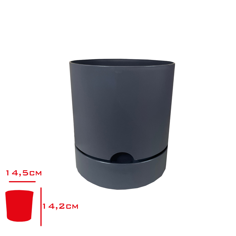 POLIWORK SAKSI BEGONYA 15 CM ANTRASIT B-15AN