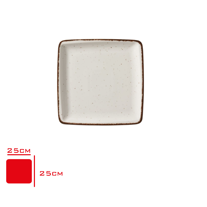 GURAL GBS ORLANDO DUZ TABAK 25X25 CM SIDE KAHVE GBSORD25X25DU58KH