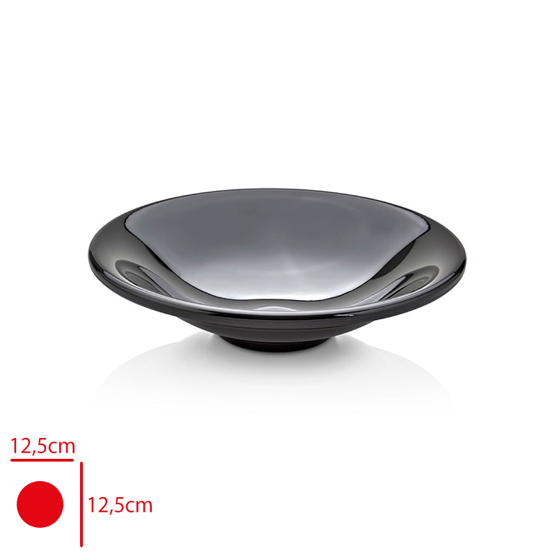 ATLAS SUNUM TABAK HUMUS SIYAH 12,5 CM S465