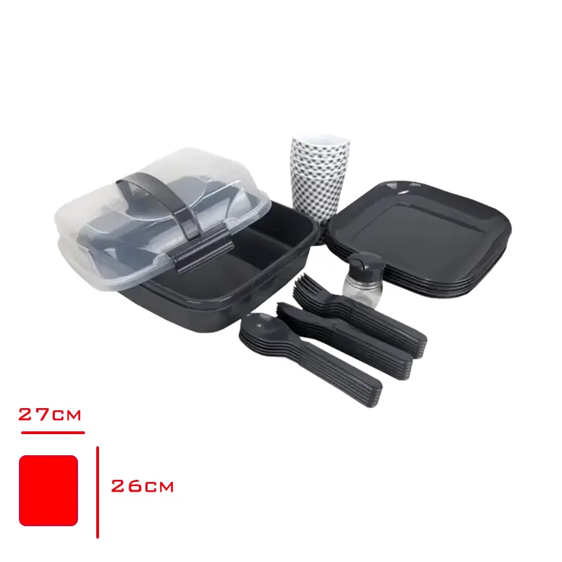 TITIZ PIKNIK SETI 6 LI SET 32 PARCA AP-9146