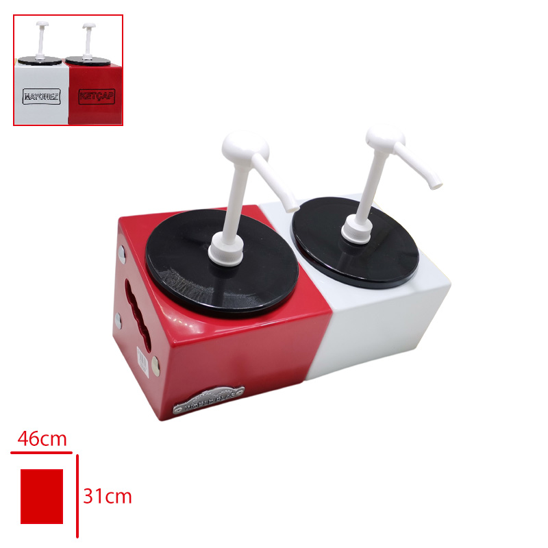KETCAP&MAYONEZ DISPENSERI 2 LI WP-DK-2