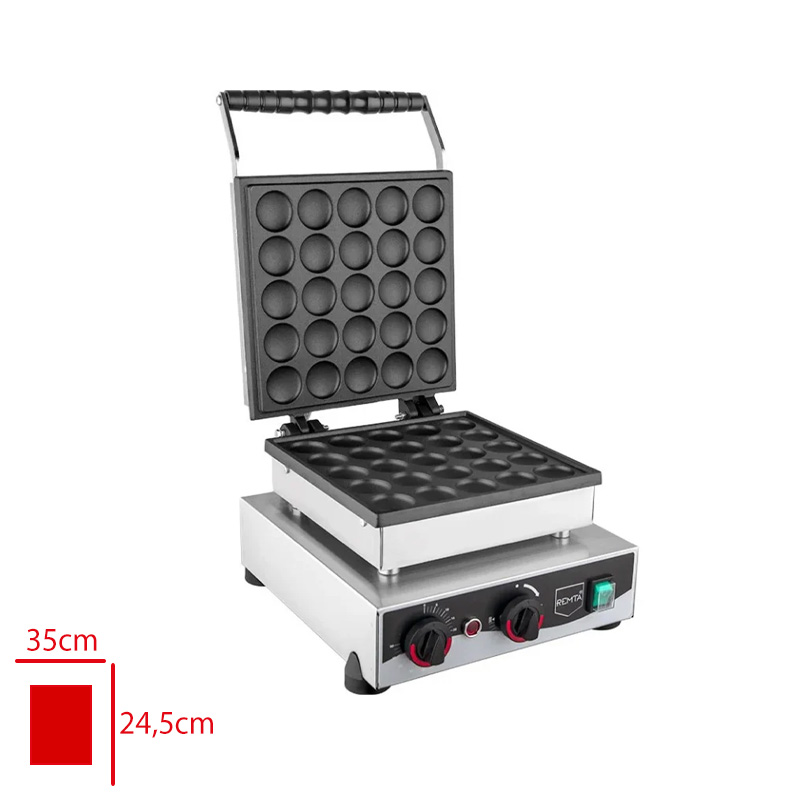 REMTA WAFFLE MAKINESI TEKLI YUVARLAK BUBBLE W22