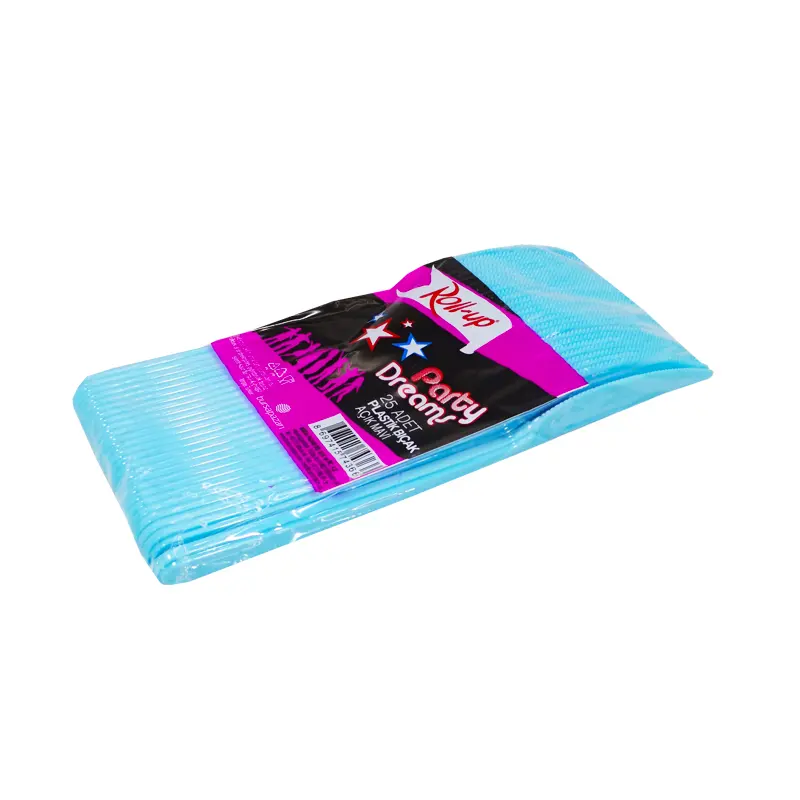 PLASTIK BICAK RENKLI 25 LI ROLL-UP