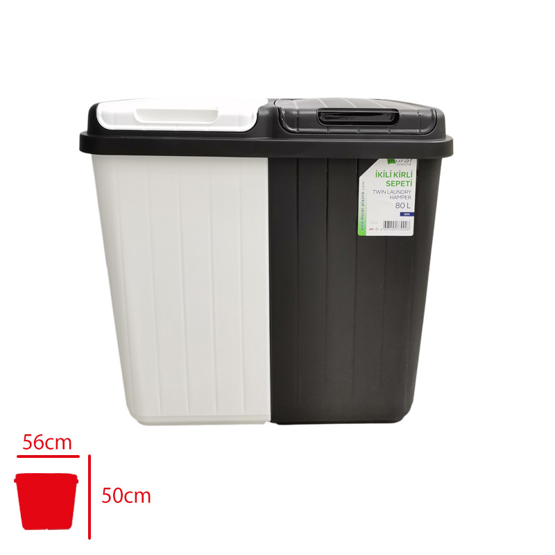 COMFORT KIRLI CAMASIR SEPETI 2 LI 80 LT S-010