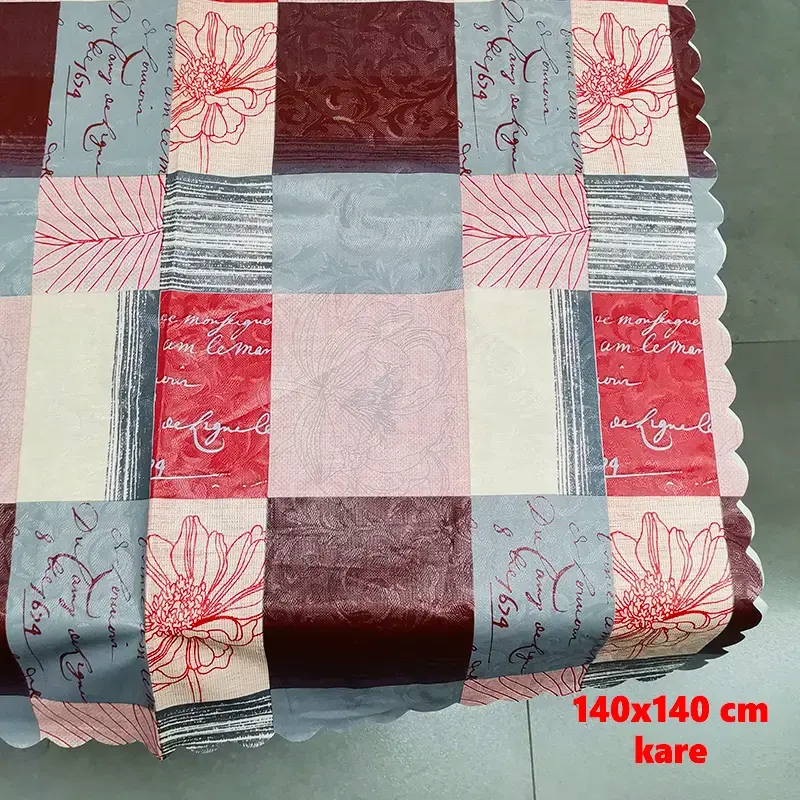 SERMAT MASA ORTUSU ELYAFLI DILIMLI KARE 140*140 CM MH70