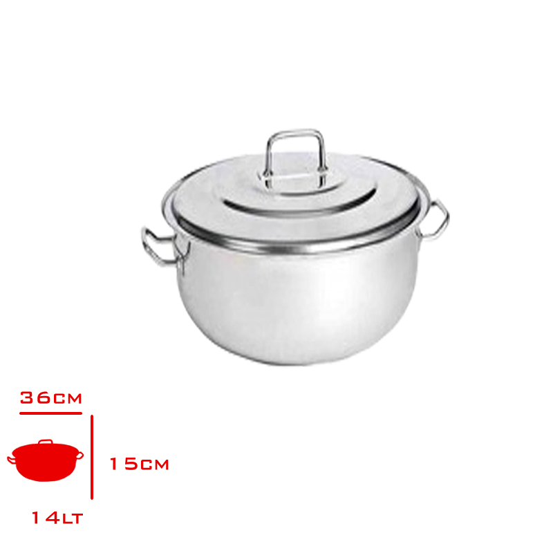 YURUK HELVANE TENCERE KAPAKLI 14 LT 36X15 CM 10113615