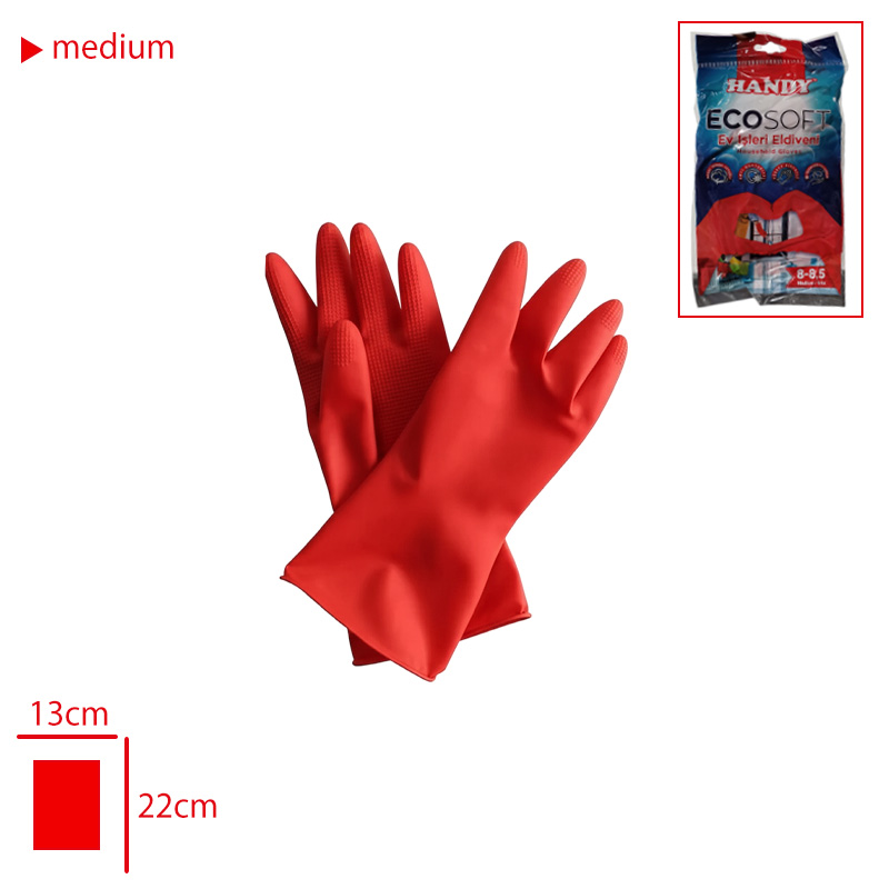 ECOSOFT BULASIK ELDIVENI MEDIUM 8-8,5 HN-03
