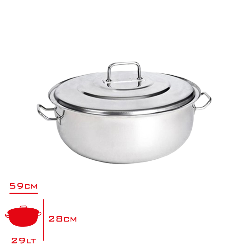 KAPP HELVANE TENCERE KAPAKLI 29 LT 45*20 30014520