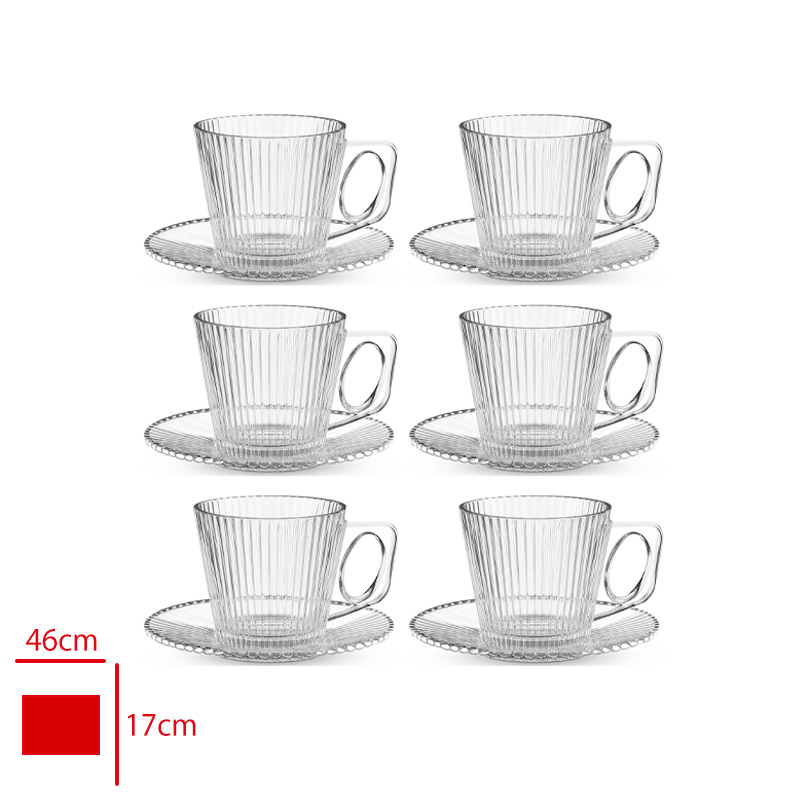 KRD HOME CAY FINCAN TAKIMI CIZGILI 6 LI KRD-9994