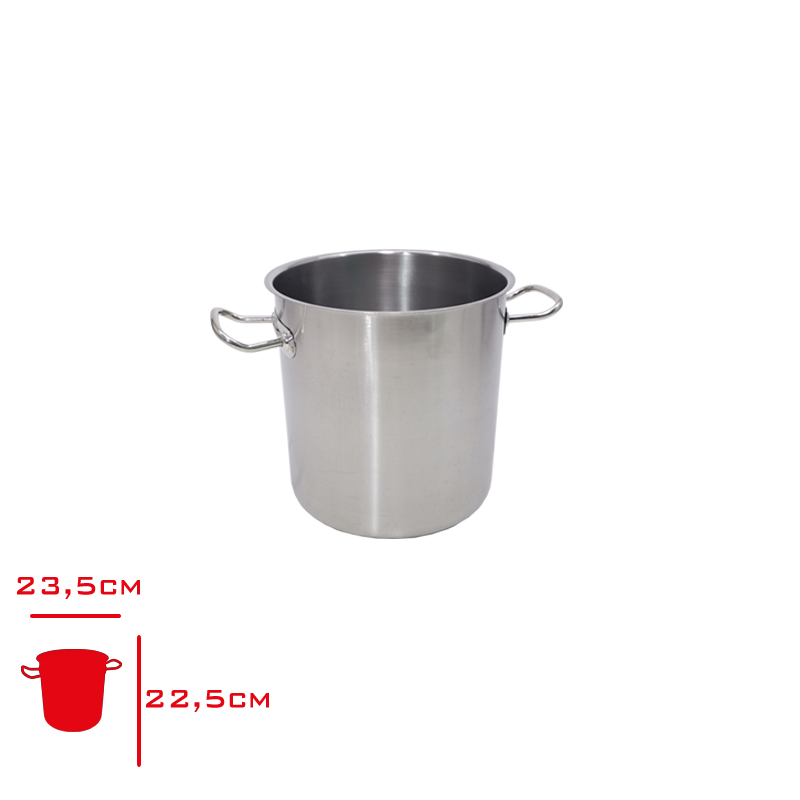 ULUTAS SILINDIRIK TENCERE TABANSIZ KAPAKLI 22*22 CM END-STK-002