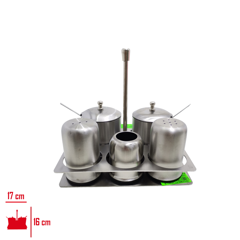 METAL TUZLUK SETI DIZAYN 13 NO 6 LI 304 1028163