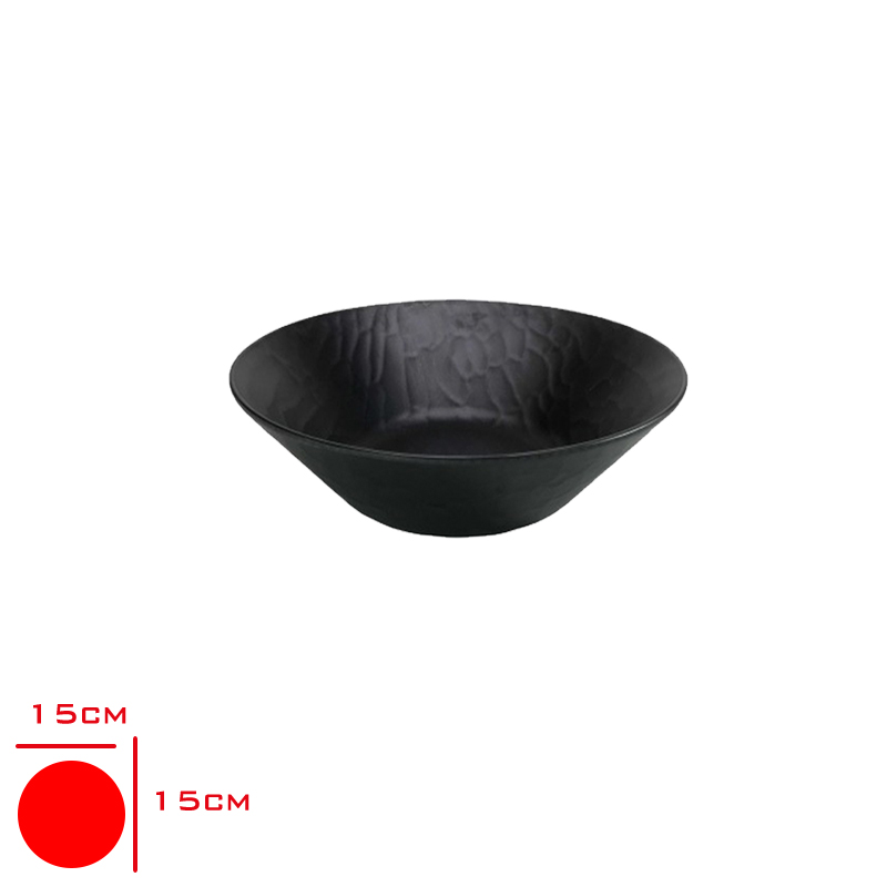 TRIA PORELIN ROLYEFLI KASE SIYAH 15 CM TR386