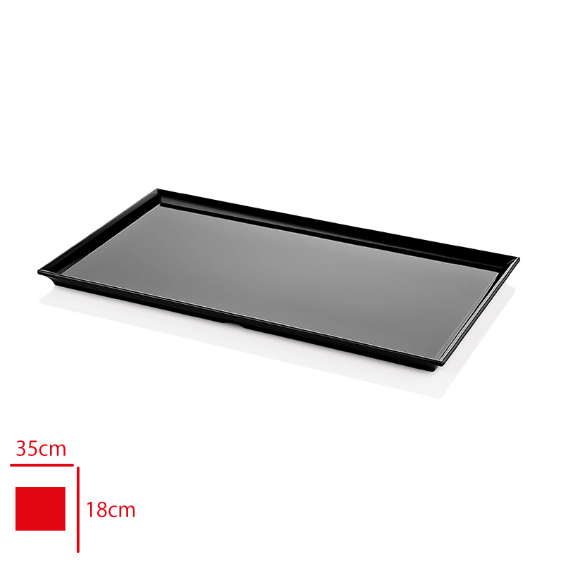 ATLAS TEPSI PASTANE SUNUM SIYAH 35X18 CM S702