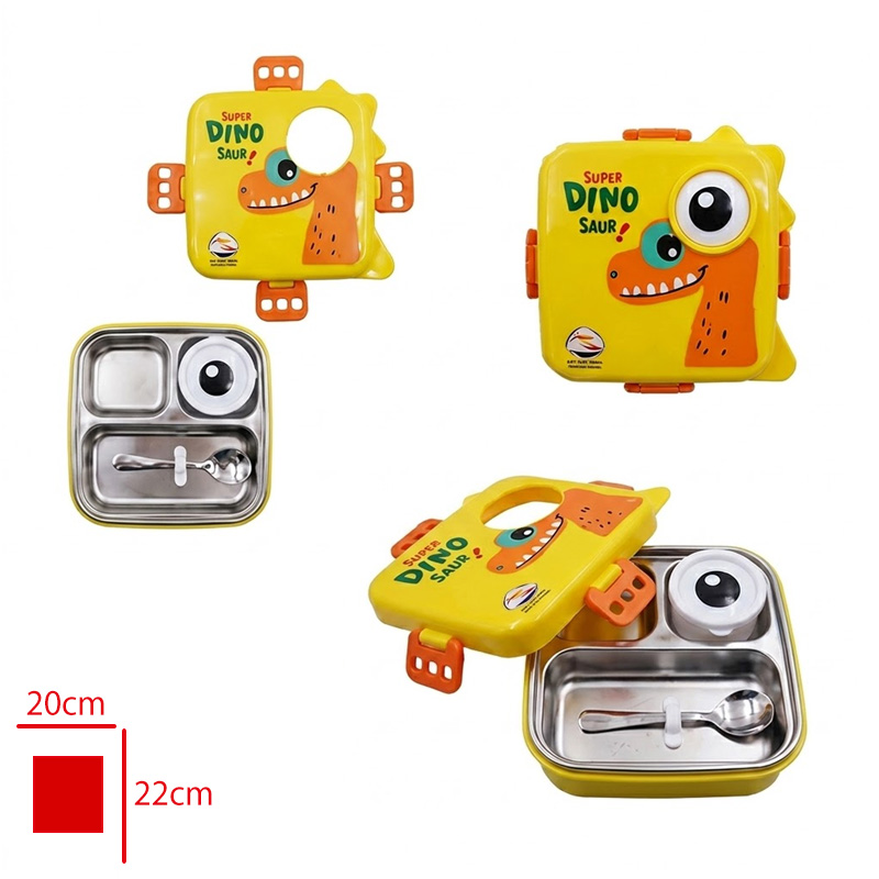 LUNCH BOX PASLANMAZ CELIK 3 BOLMELI LV-30012