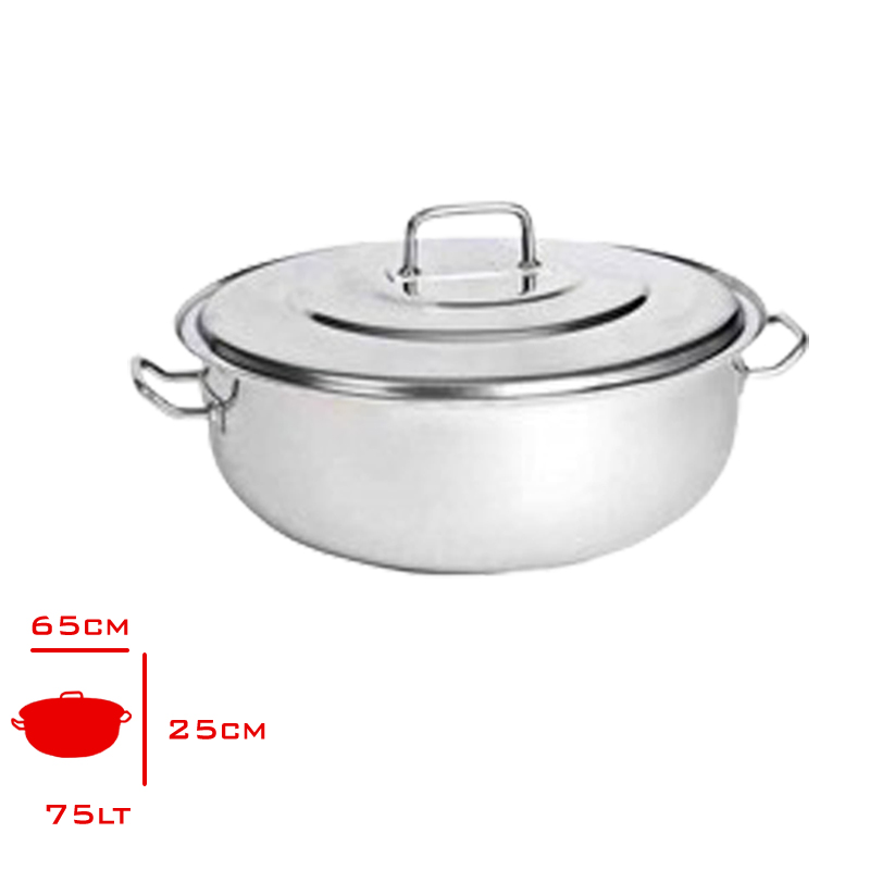 YURUK HELVANE TENCERE KAPAKLI 75 LT 65X25 CM 10116525
