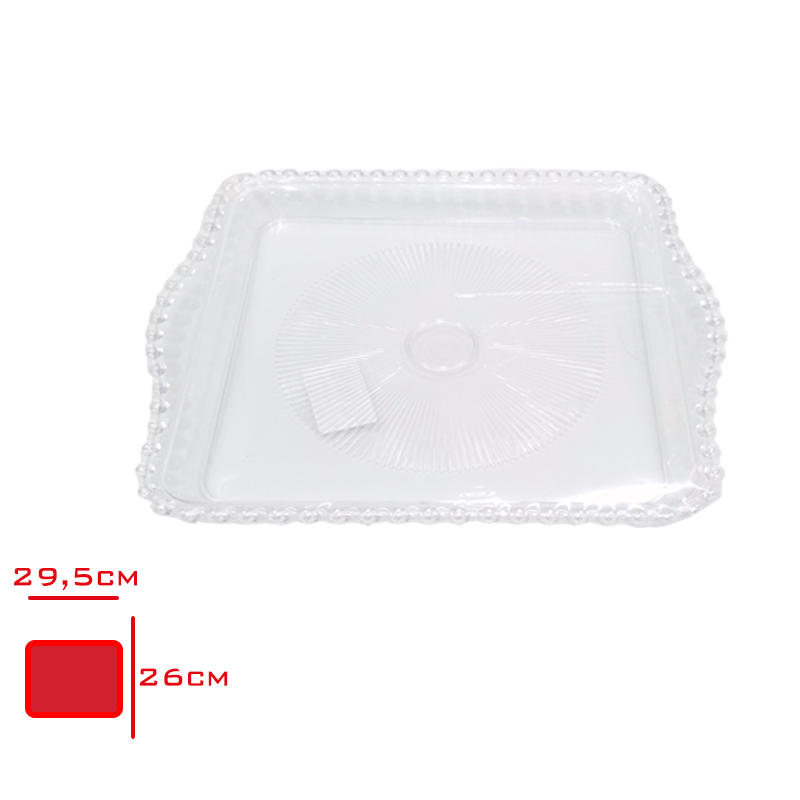 SAGLIK TEPSI BONCUKLU KARE SP-500