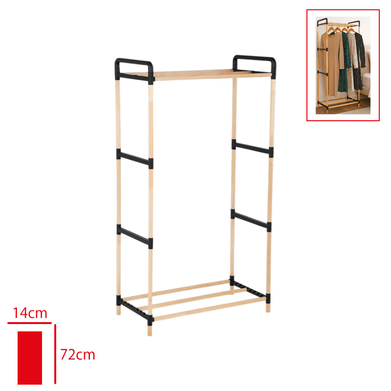 AHSAP ELBISE ASKISI ACIK GARDROP NE-01
