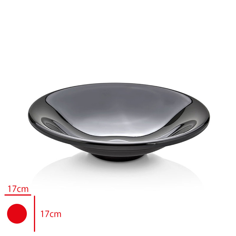 ATLAS SUNUM TABAK HUMUS SIYAH 17 CM S466