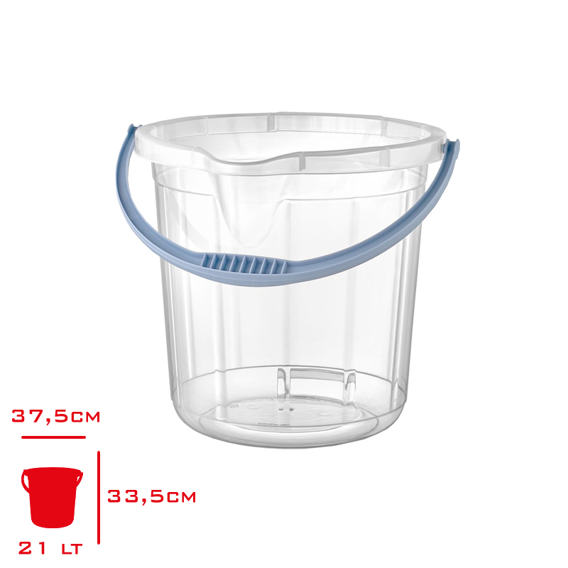 MERDEM TEMIZLIK VE SU KOVASI SEFFAF 21 LT MRD-262