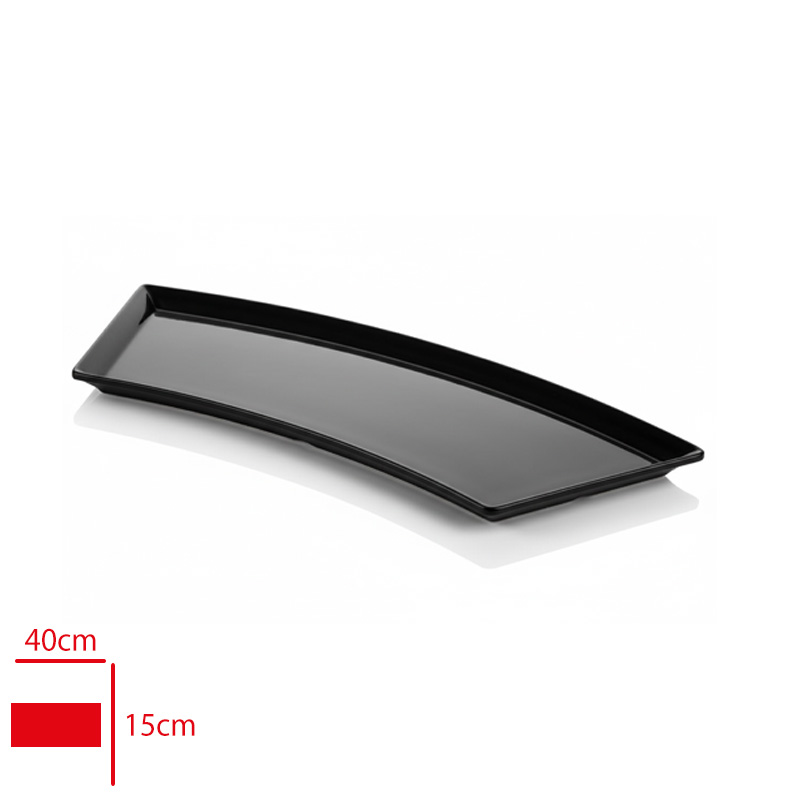 ATLAS SUNUM TEPSI SIYAH 40X15 CM S708