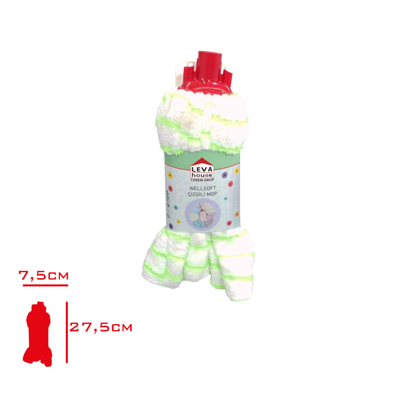 WELSOFT CIZGILI MOP RENKLI KARTELALI LV-3256