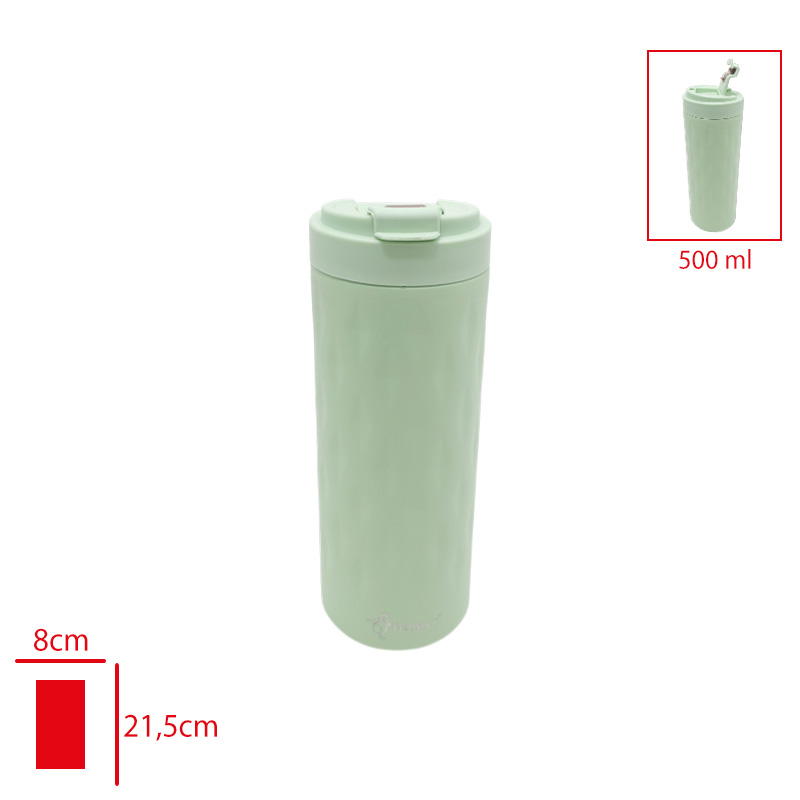 PENGUEN CELIK MUG MATARA FLIP DESENLI 500 ML PNG-1167