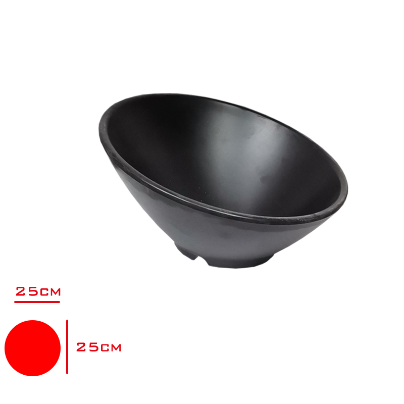 TRIA PORELIN GRAVITY ASIMETRIK KASE SIYAH 25 CM TR2307B