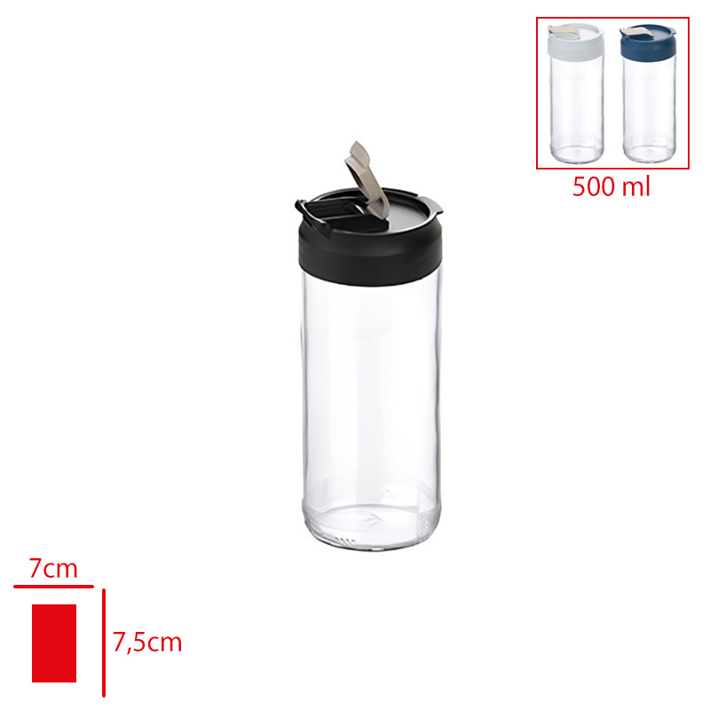 TITIZ CAM KAVANOZ SMARTY UZUN 500 ML KC-276