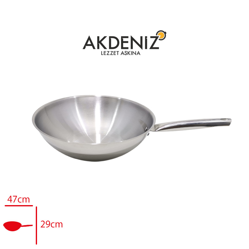 AKDENIZ WOK TAVA 28 CM AKD617