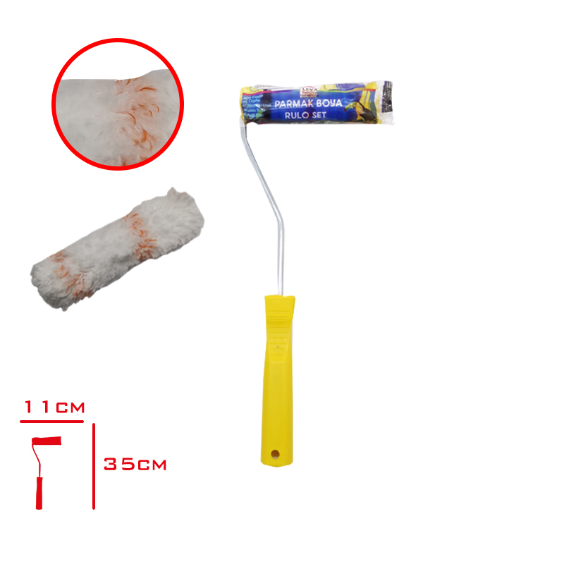 PARMAK BOYA RULOSU SET 10 CM LV-3284