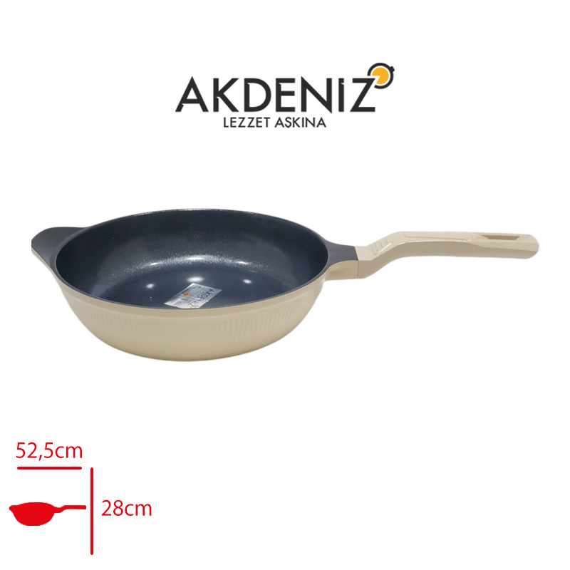 AKDENIZ DOKUM TAVA SHELLIX 28 CM KREM AKD564KR