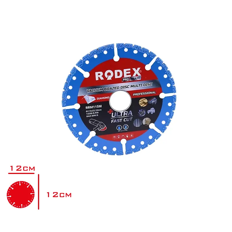 RODEX VAKUM LEHIMLI MULTI KESME DISKI RRM115M