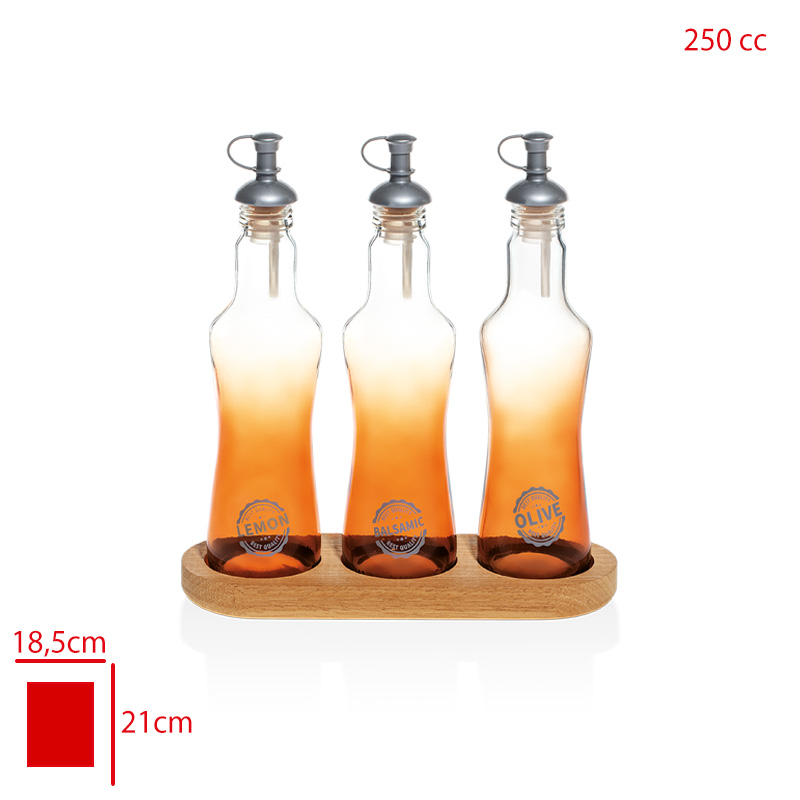CAM YAGLIK AHSAP STANDLI ORGANIK 3 LU VELORA AMBER GRI 250 CC GB3 SGM13470