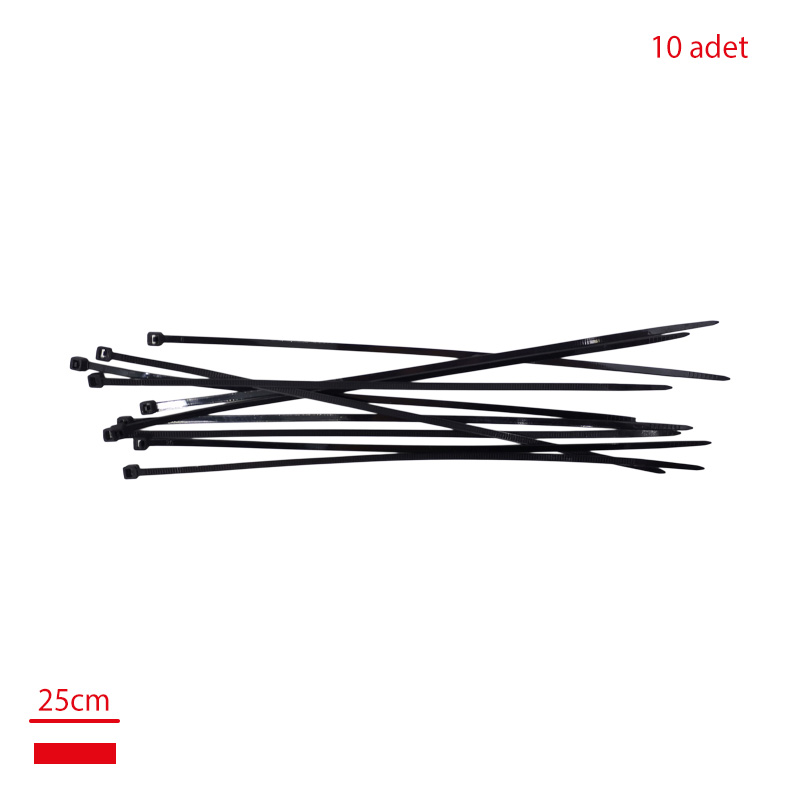 KABLO BAGI 25 CM 3,6*250 10 LU SIYAH