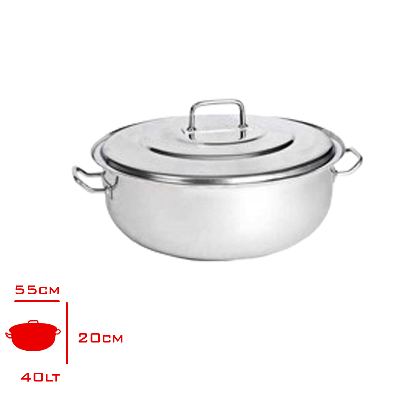 YURUK HELVANE TENCERE KAPAKLI 40 LT 55X20 CM 10115520