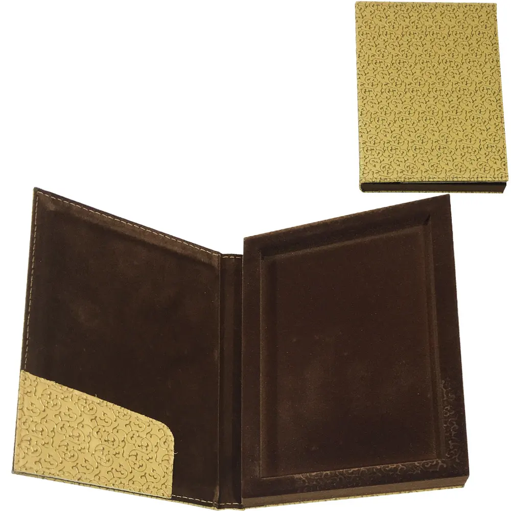 HESAP SUMENI SANDIKLI ALTIN DESEN 14*20 CM 10012-S05