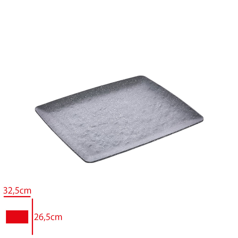 ATLAS ACIK BUFE SUNUM ROYAL GRI MAT 32,5X26,5 CM G462