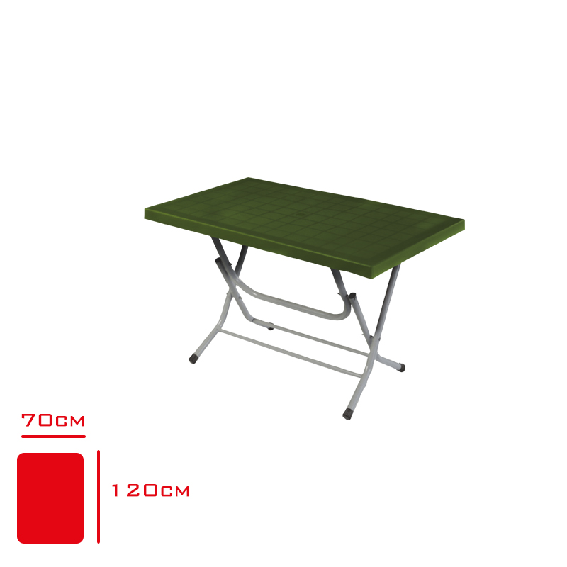 COMFORT MASA KOKNAR 70*120 METAL AYAK YESIL CT050