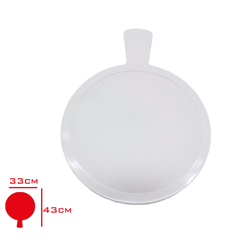 AKEL PIZZA TABAGI KULPLU YUVARLAK BEYAZ 33 CM AKL133B