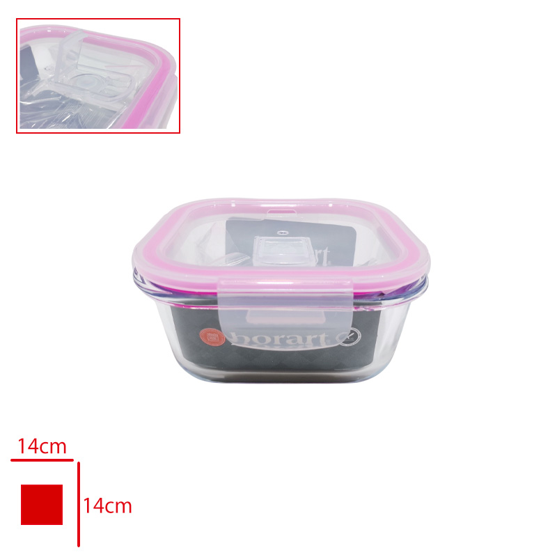 BORART CAM SAKLAMA KABI PLASTIK KAPAKLI SADE 520 CC 46052 PF