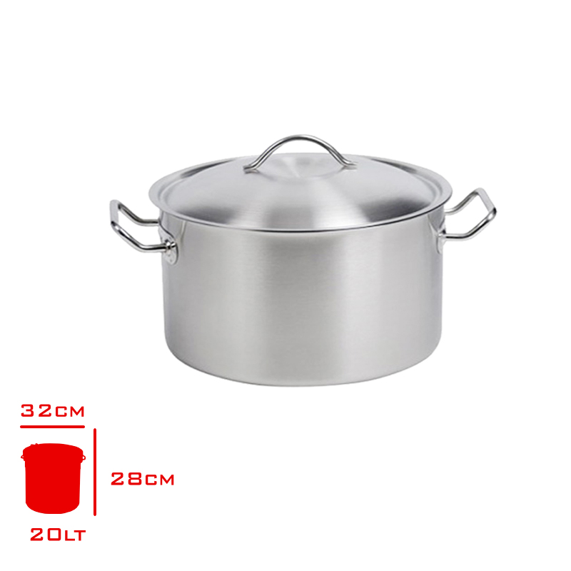 YURUK SILINDIR TENCERE KAPAKLI 20 LT 30X28 CM 10413028