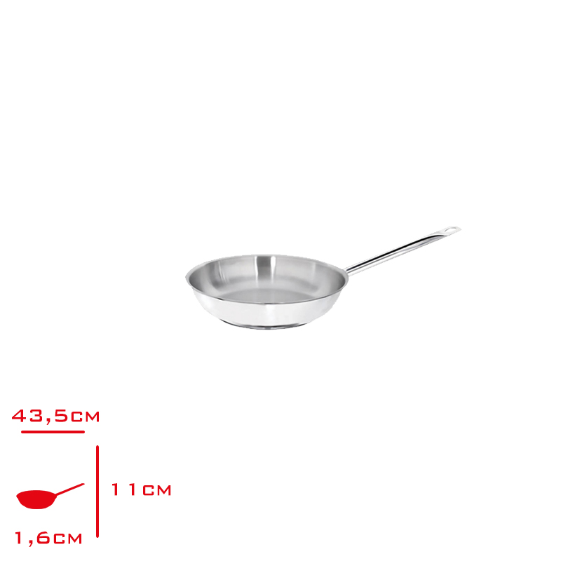KAPP TEK SAPLI CELIK TAVA 1,6 LT 20*5 30152004