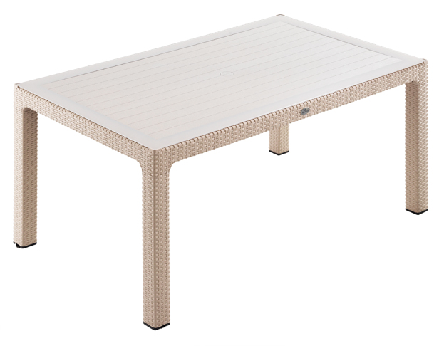 NOVUSSI MASA CLASSI RATTAN 90*150 CAMLI CAPPUCCINO R004-042