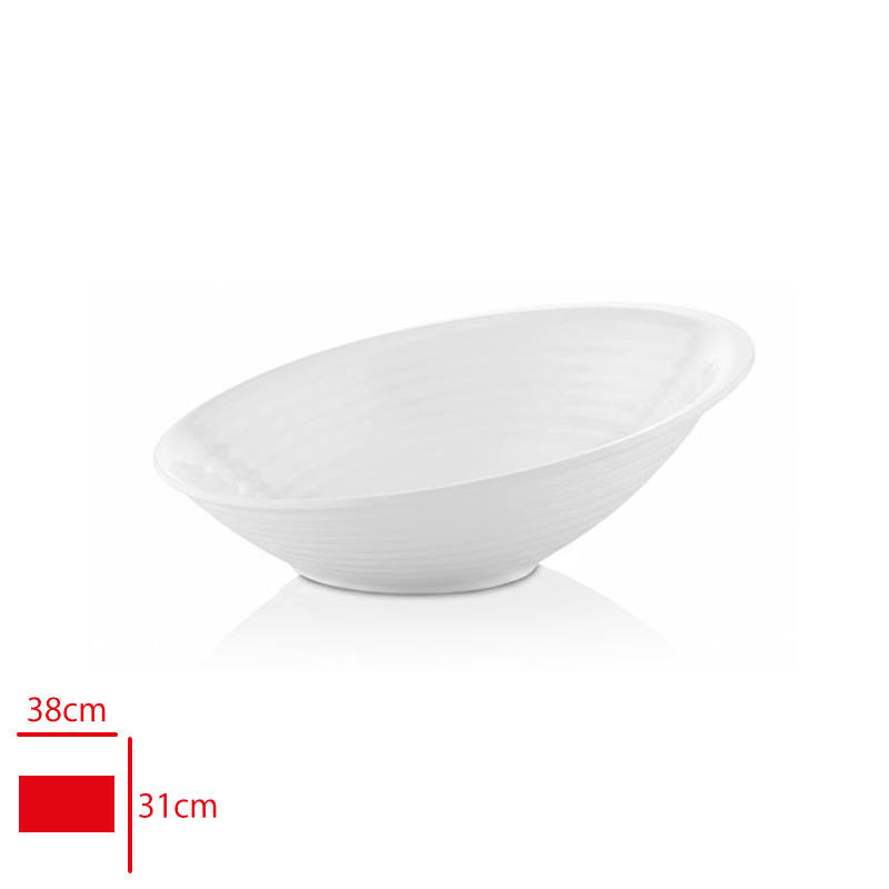 ATLAS KASE ELIPS BEYAZ 38X30X13 CM 733
